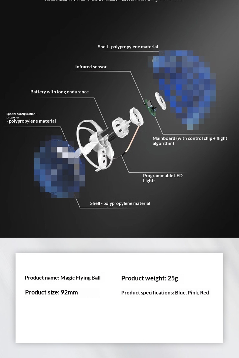 Smart Sensor Floating Cross-Border Gyro Children's Toy Magic Flying Ball_voghion.com