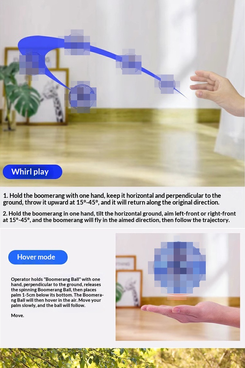 Smart Sensor Floating Cross-Border Gyro Children's Toy Magic Flying Ball_voghion.com