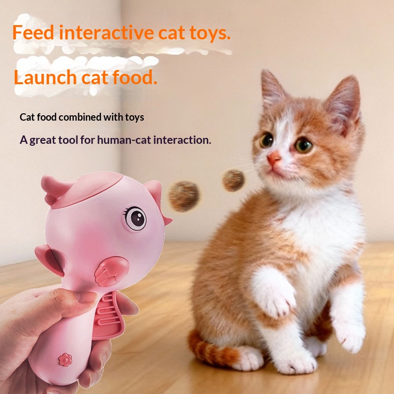 Nieuwe lasergestuurde voerkatapult voor katten en honden, interactief trainingsspeelgoed voor het gooien van voer._voghion.com
