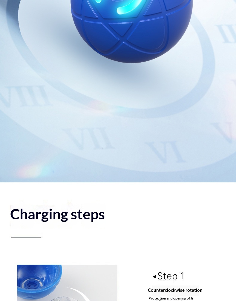 Elektronická inteligentní míč hračka pro psy nabíjecí_voghion.com