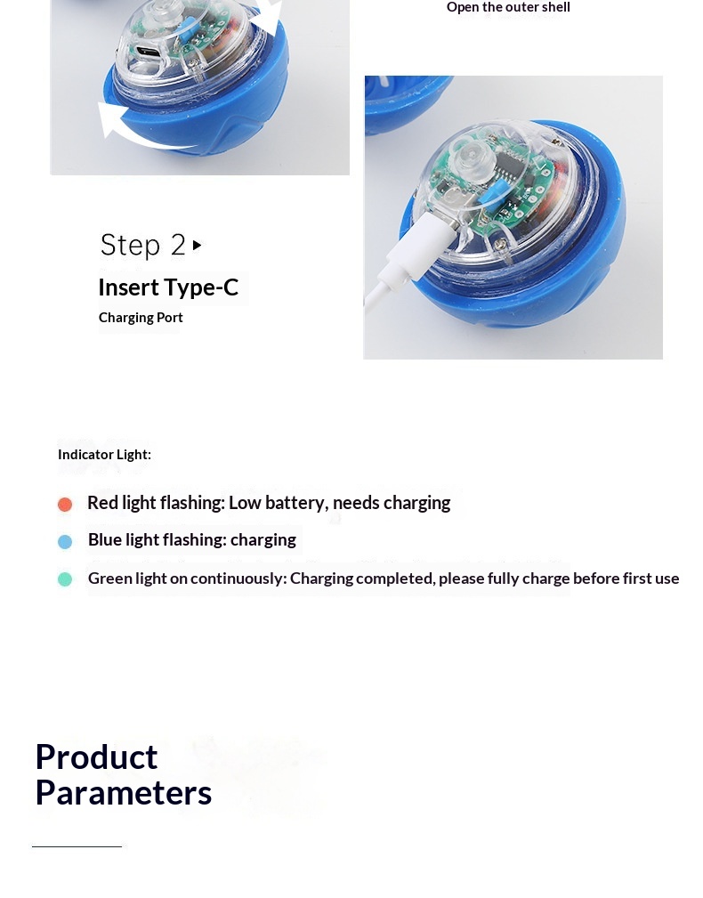 Elektronická inteligentní míč hračka pro psy nabíjecí_voghion.com