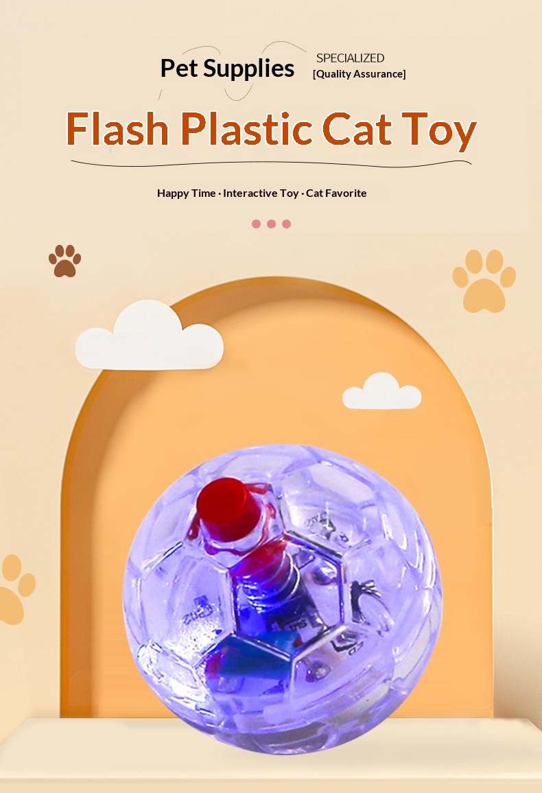 Smart interaktiv lysende fodbold til hunde og katte_voghion.com