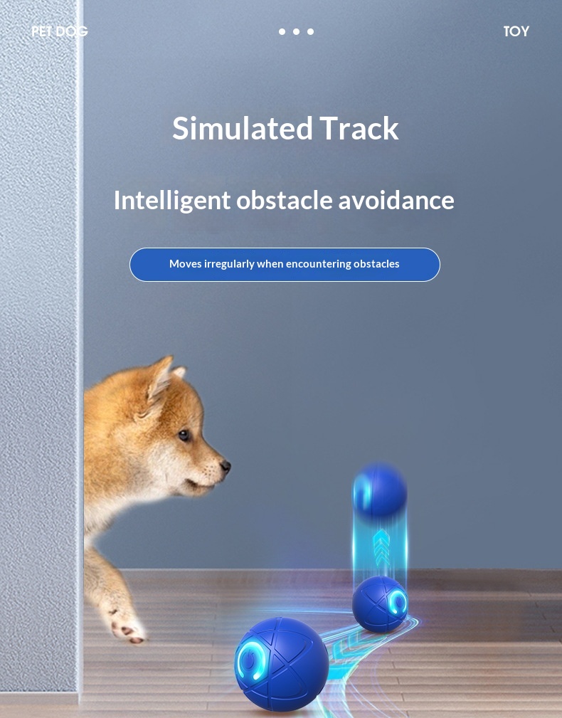 Elektronická inteligentní míč hračka pro psy nabíjecí_voghion.com