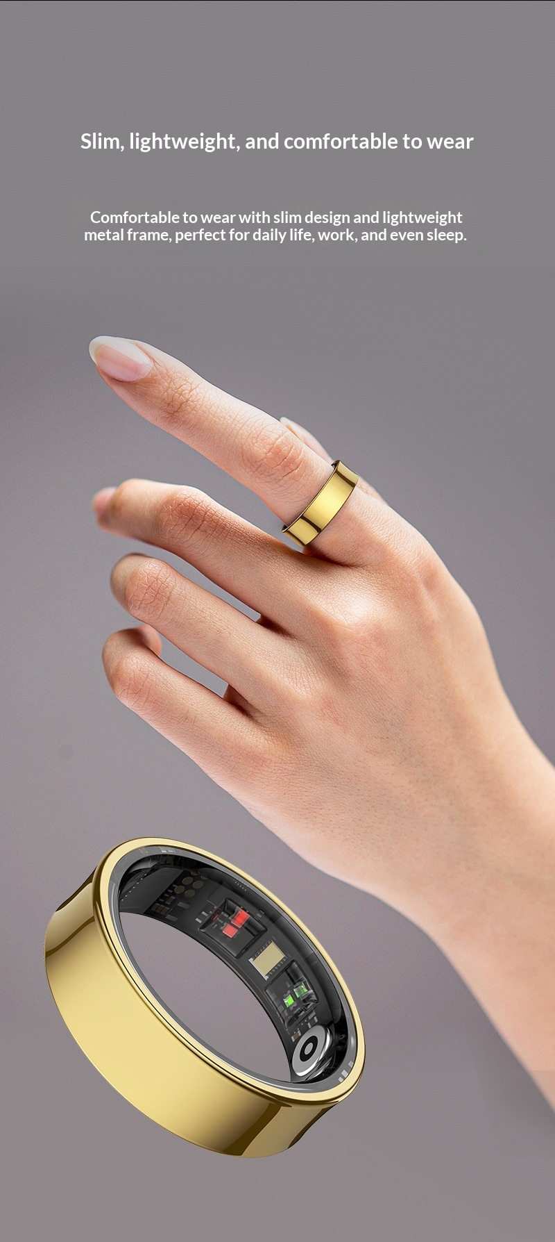 R09 Smart con touchscreen, cambio pagina, rilevamento della frequenza cardiaca, anello Bluetooth multifunzionale, display digitale_voghion.com