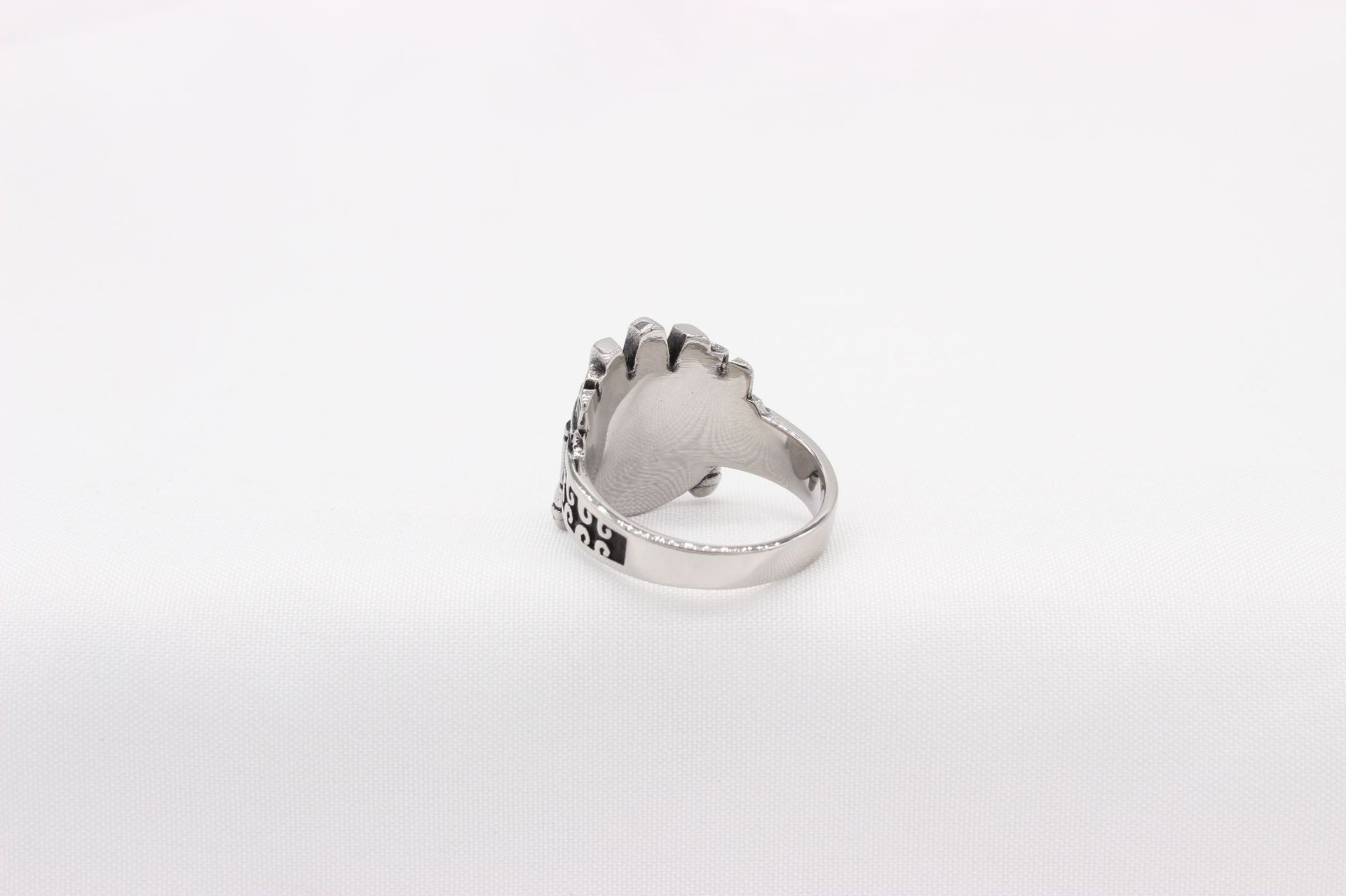 Retro Roboter Alien Ring Aus Titanstahl Für Herren_voghion.com