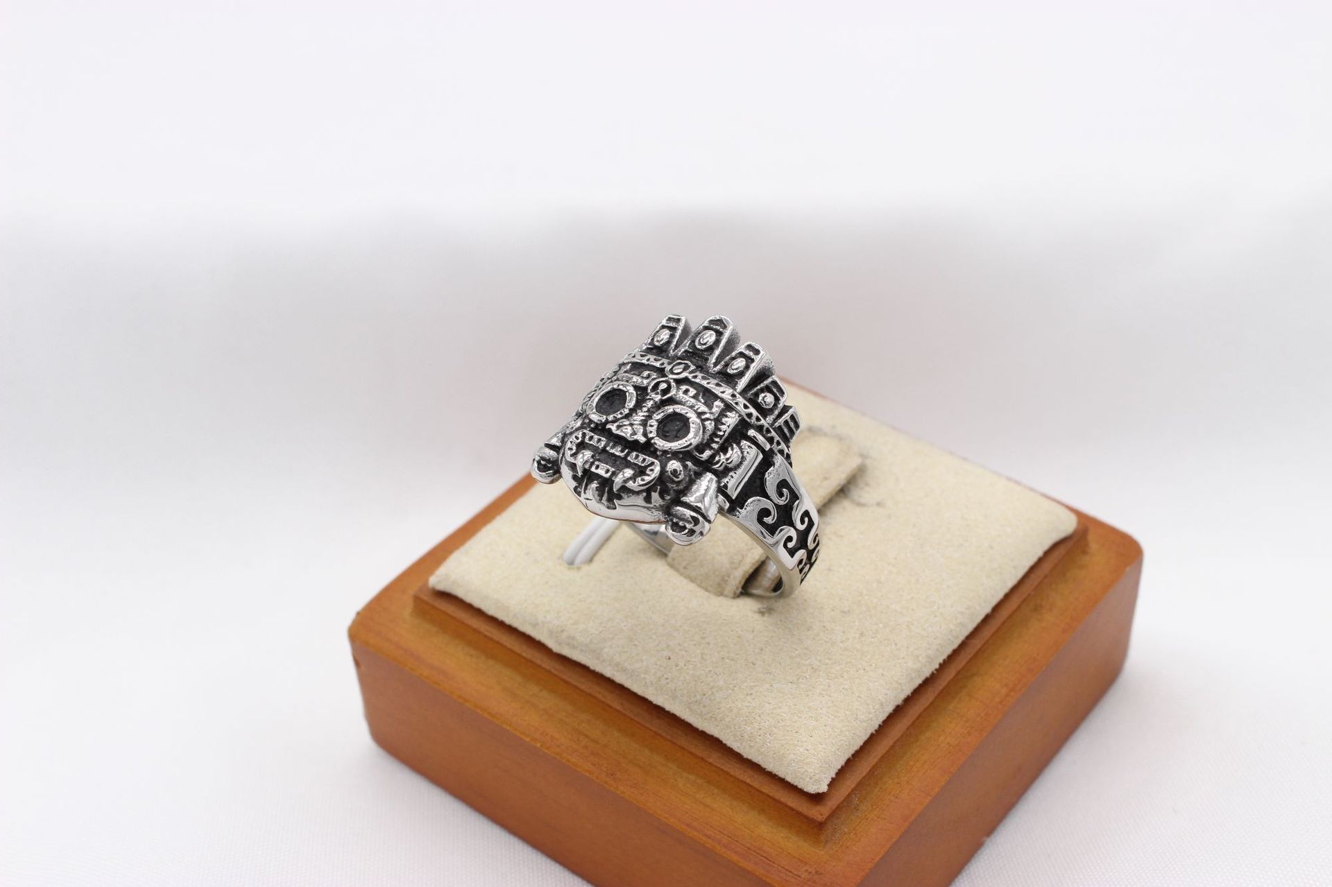 Retro Roboter Alien Ring Aus Titanstahl Für Herren_voghion.com