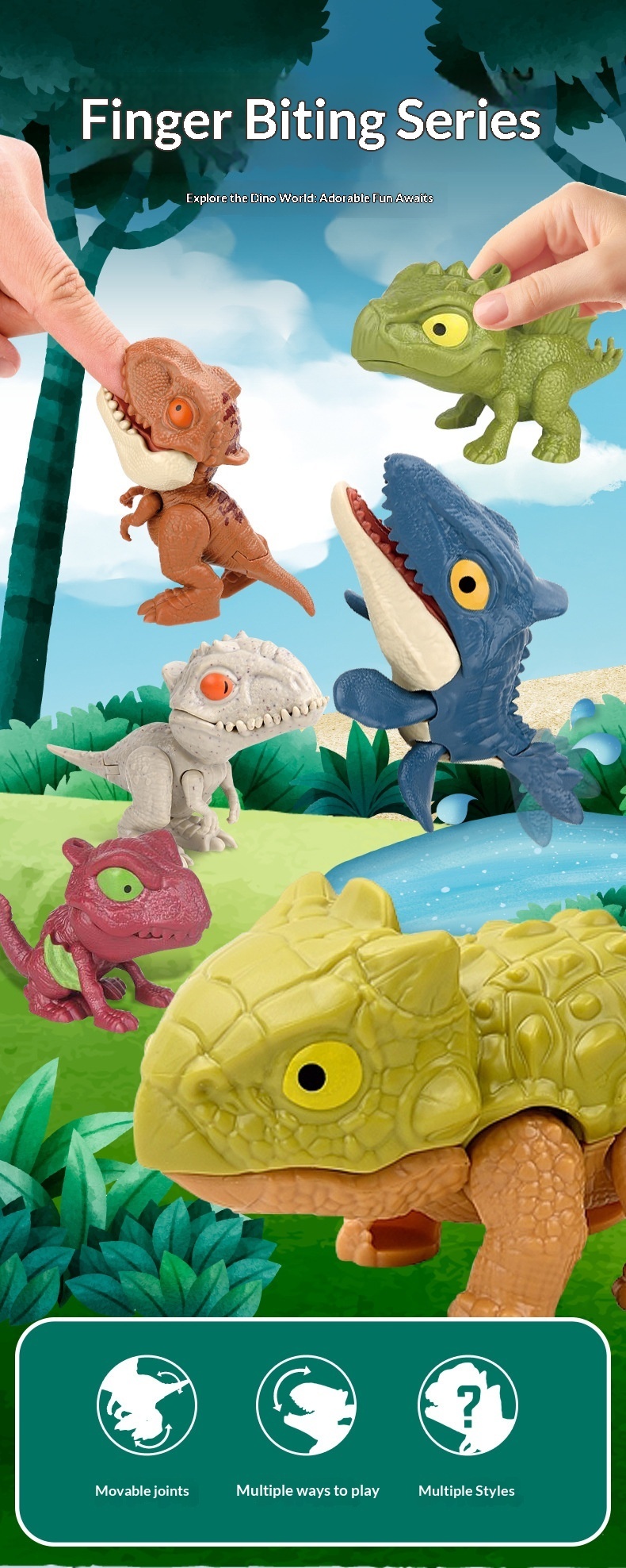 Dino bitleksak för barn stresslindring skoj_voghion.com