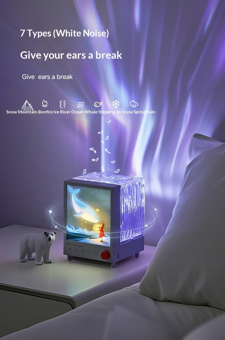 Enceinte bluetooth aurora box avec projecteur d'ambiance_voghion.com