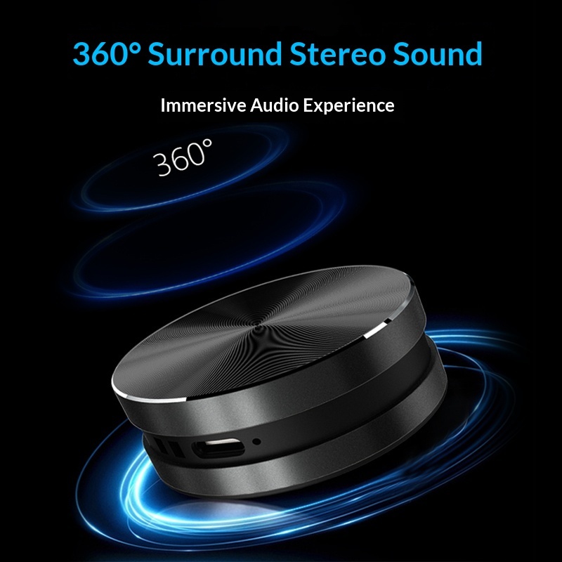 Bone Conduction Resonance Bluetooth Speaker Bathroom Magnetic Outdoor Portable Car Waterproof 5.1 Design Stereo_voghion.com