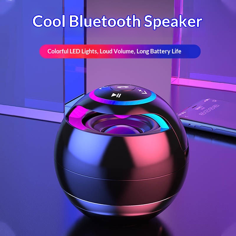 Source Colorful Light Bluetooth Super Bass Portable Subwoofer Small Speaker High Sound Quality Large Volume_voghion.com