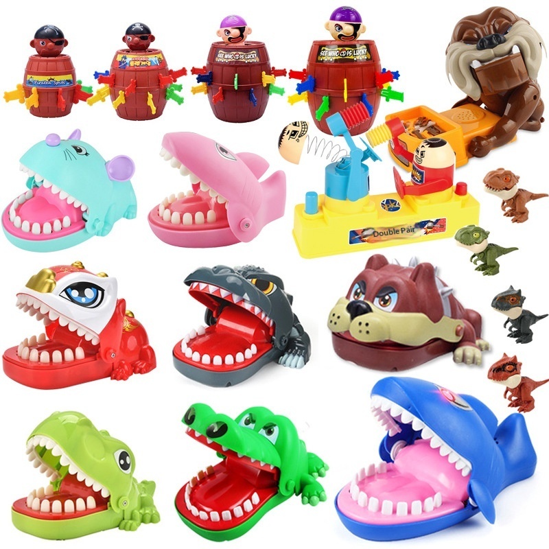 Children's Hand-Biting Mini Finger-Biting Big Mouth Dinosaur Tooth-Pulling Creative Biting Small Stress Relief Prank Toy_voghion.com