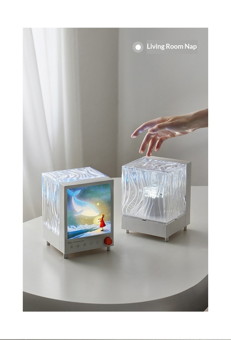 Enceinte bluetooth aurora box avec projecteur d'ambiance_voghion.com