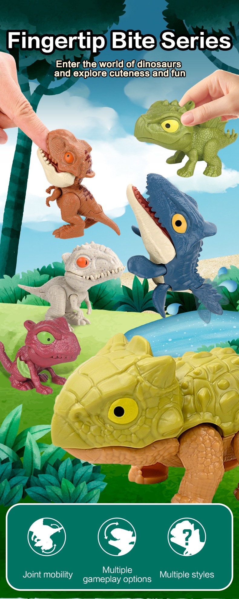 Dino bitleksak för barn stresslindring skoj_voghion.com