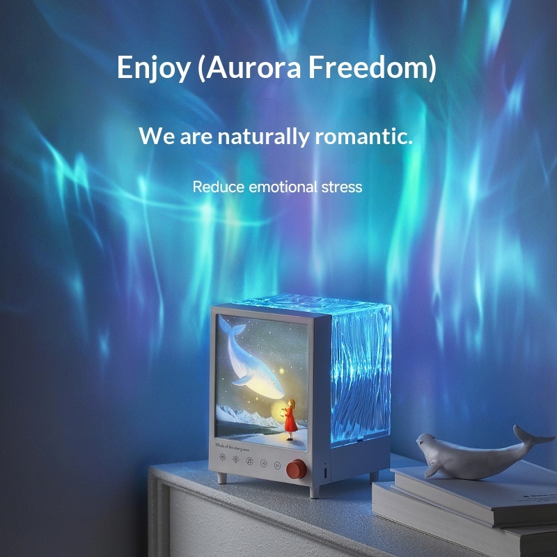 Enceinte bluetooth aurora box avec projecteur d'ambiance_voghion.com