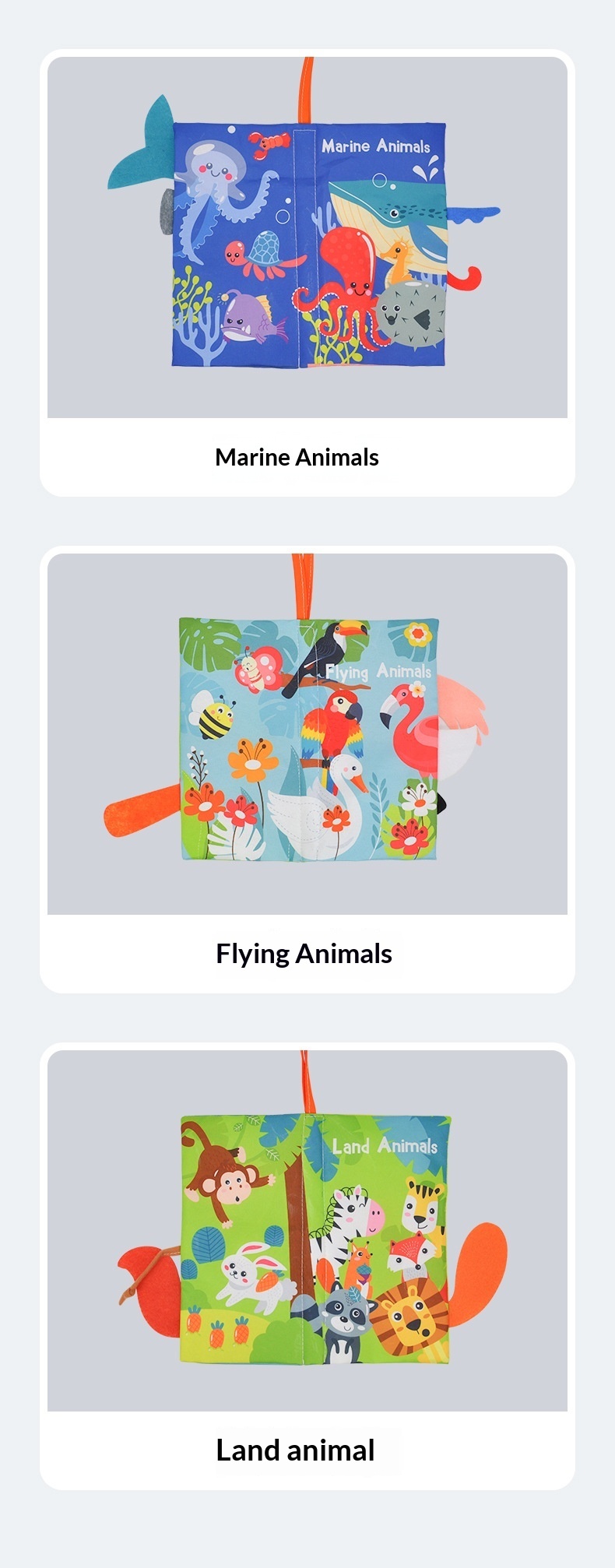 Educational Fabric Book For Babies And Infants Cognitive Toys_voghion.com