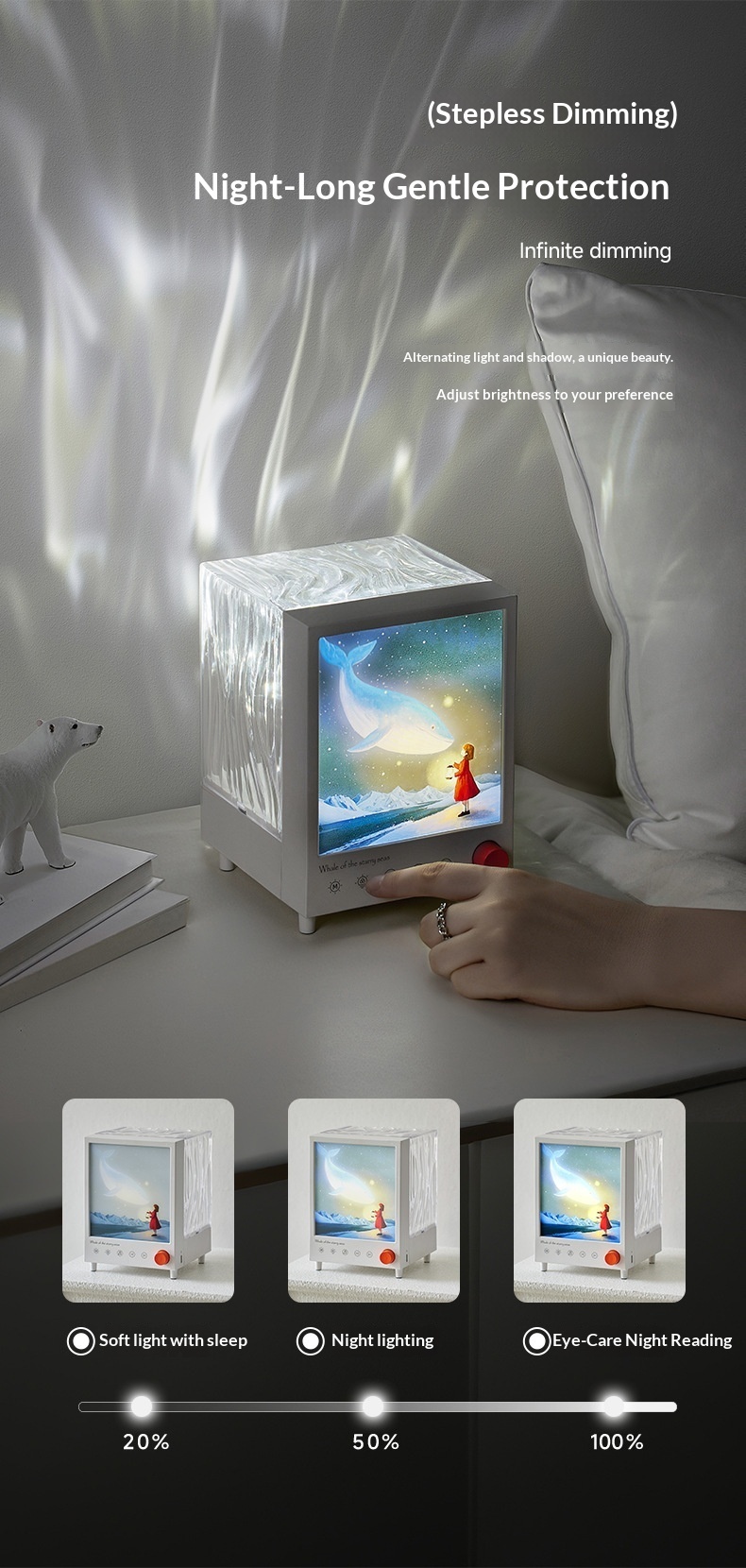 Enceinte bluetooth aurora box avec projecteur d'ambiance_voghion.com