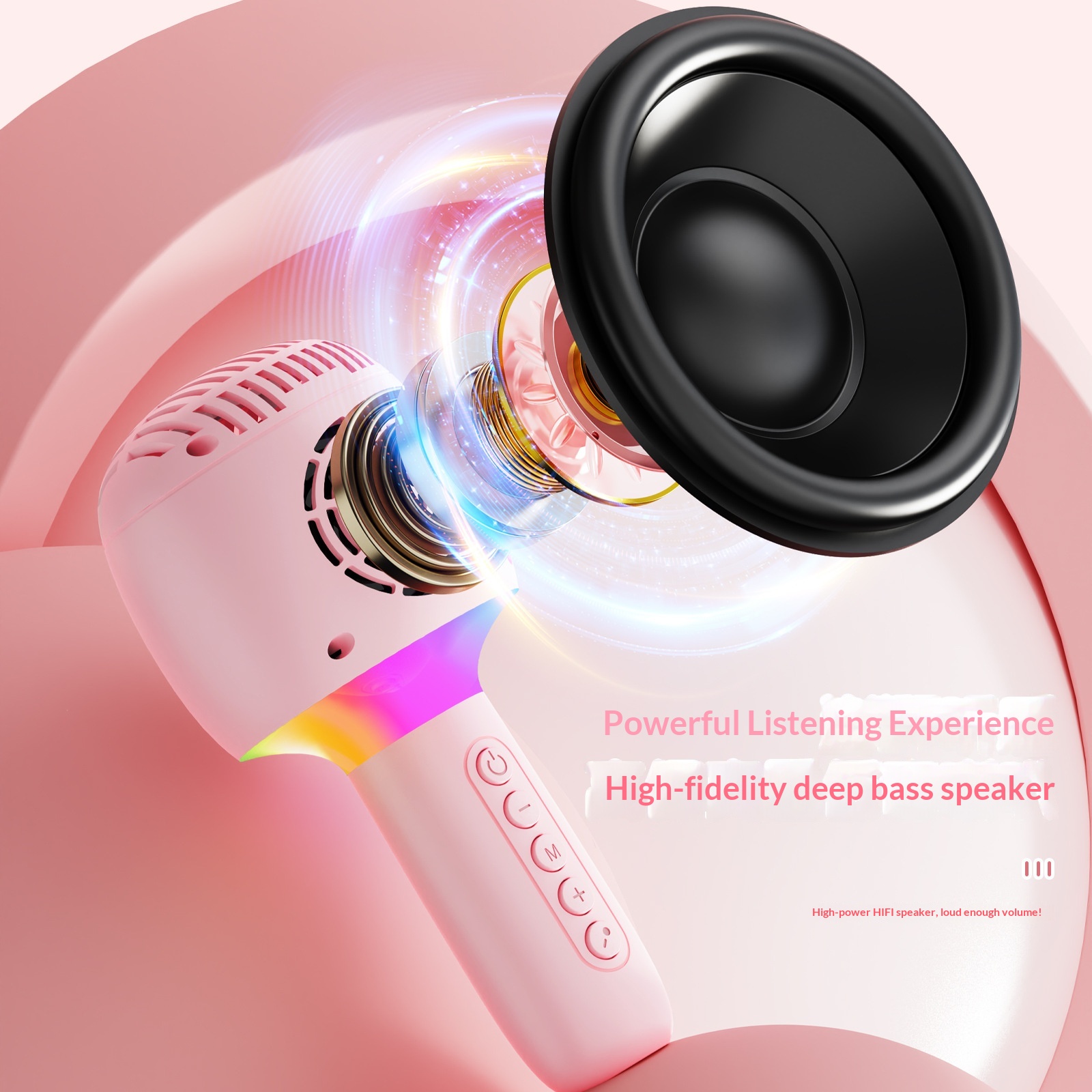 New Model And Integrated Wireless Bluetooth Connectable Microphone Outdoor Entertainment Children's Karaoke Speaker_voghion.com