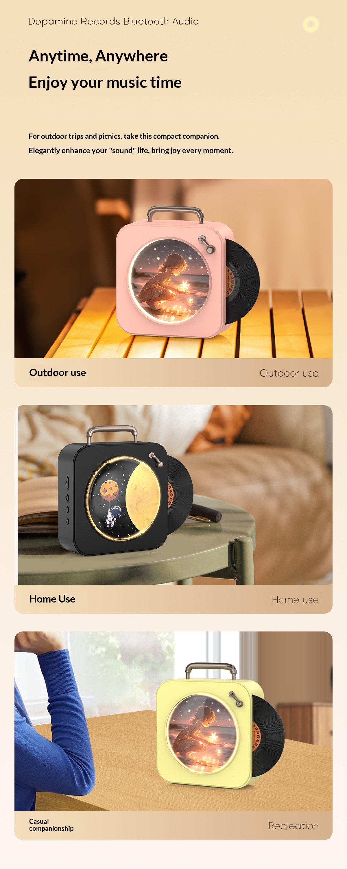 Coluna bluetooth multifuncional com subwoofer ideia de presente_voghion.com