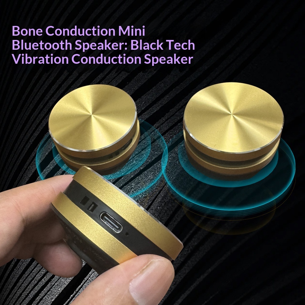 Bone Conduction Resonance Bluetooth Speaker Bathroom Magnetic Outdoor Portable Car Waterproof 5.1 Design Stereo_voghion.com