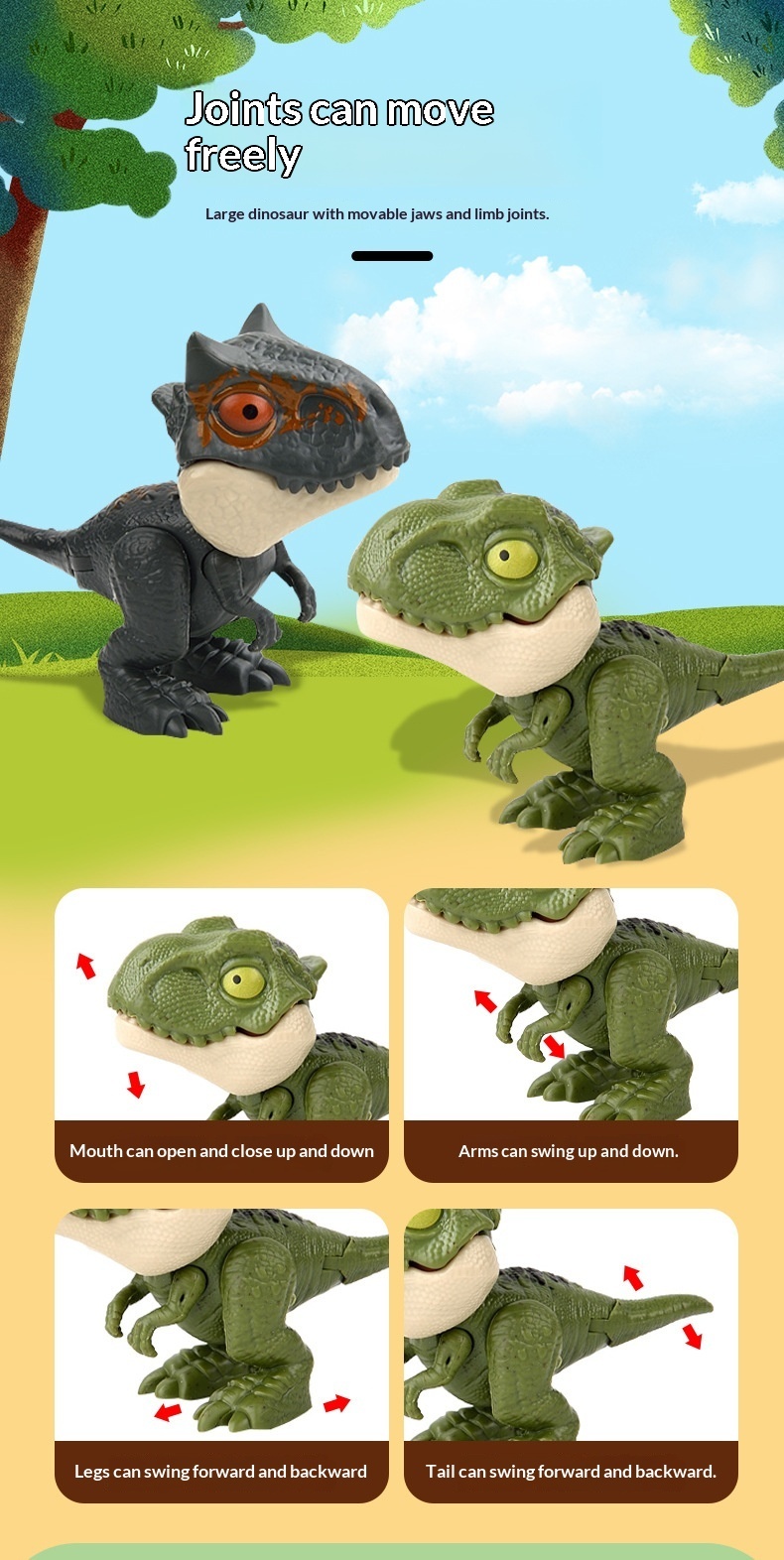 Dino bitleksak för barn stresslindring skoj_voghion.com