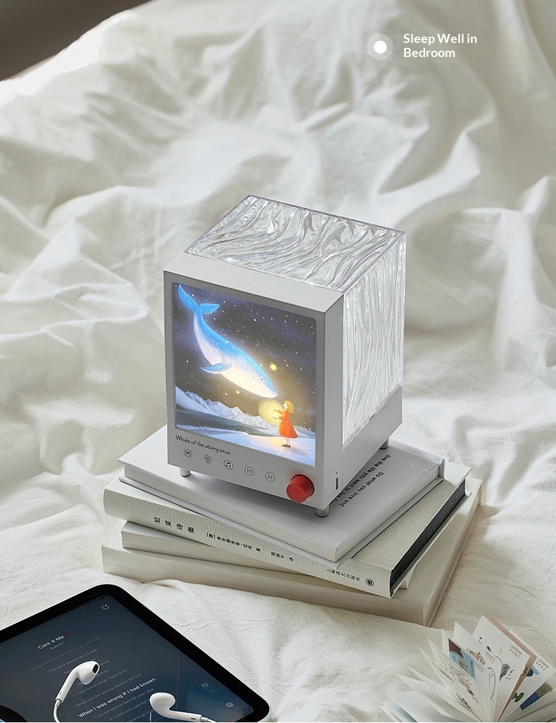 Enceinte bluetooth aurora box avec projecteur d'ambiance_voghion.com