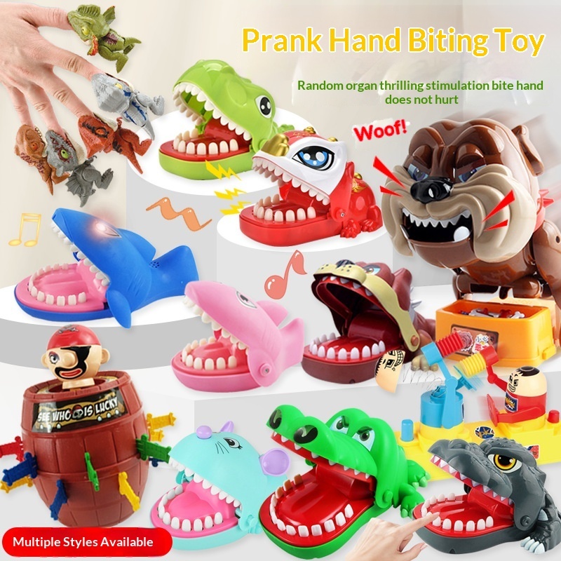 Children's Hand-Biting Mini Finger-Biting Big Mouth Dinosaur Tooth-Pulling Creative Biting Small Stress Relief Prank Toy_voghion.com