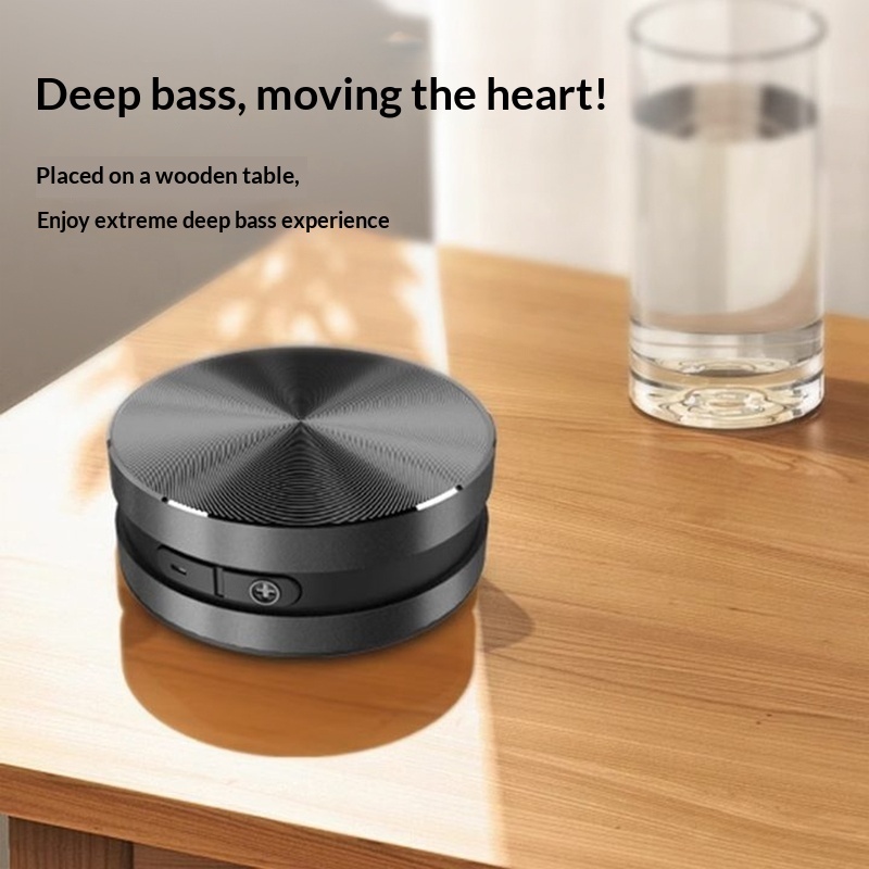 Bone Conduction Resonance Bluetooth Speaker Bathroom Magnetic Outdoor Portable Car Waterproof 5.1 Design Stereo_voghion.com