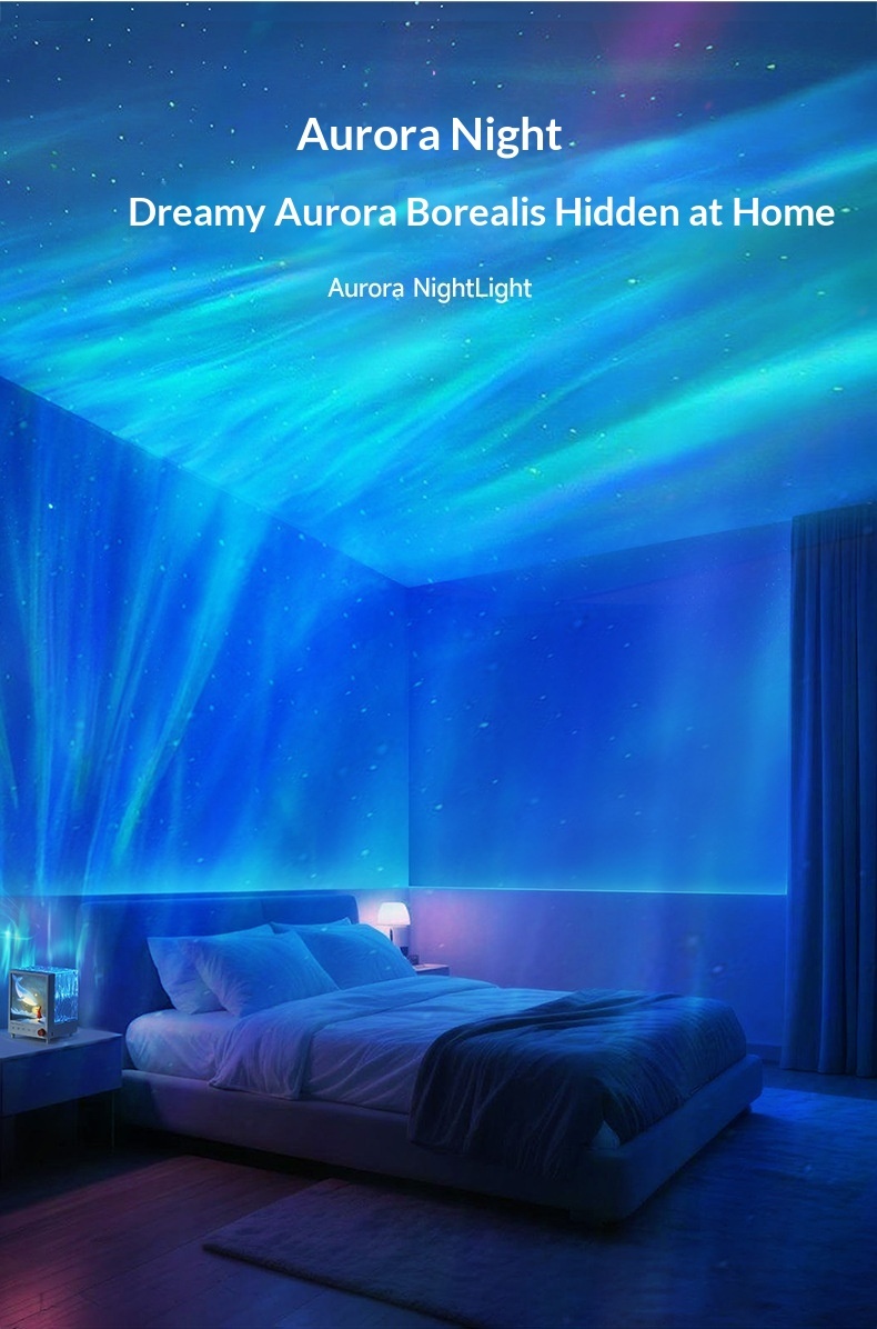 Enceinte bluetooth aurora box avec projecteur d'ambiance_voghion.com