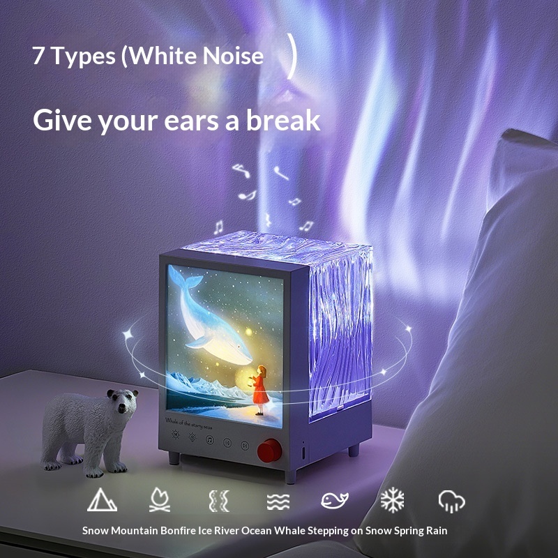 Enceinte bluetooth aurora box avec projecteur d'ambiance_voghion.com