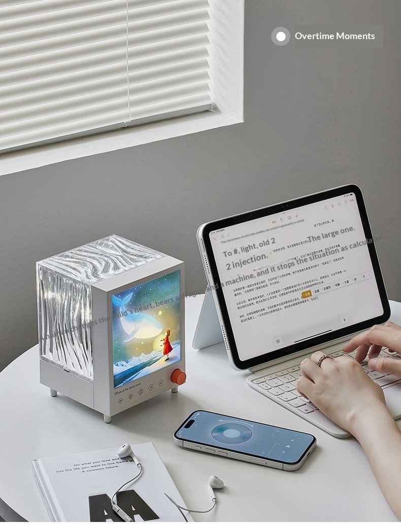 Enceinte bluetooth aurora box avec projecteur d'ambiance_voghion.com