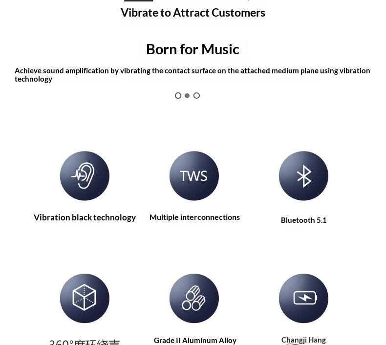 Bone Conduction Bluetooth Speaker Waterproof Magnetic Portable_voghion.com
