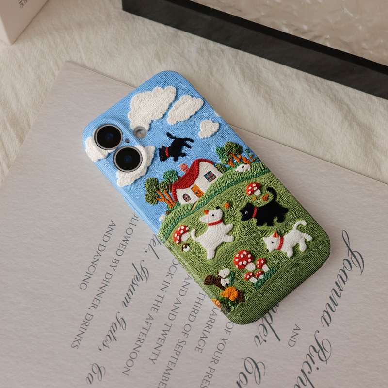 Plush Phone Case Magnetic Protective Cover For Iphone Pro Max_voghion.com