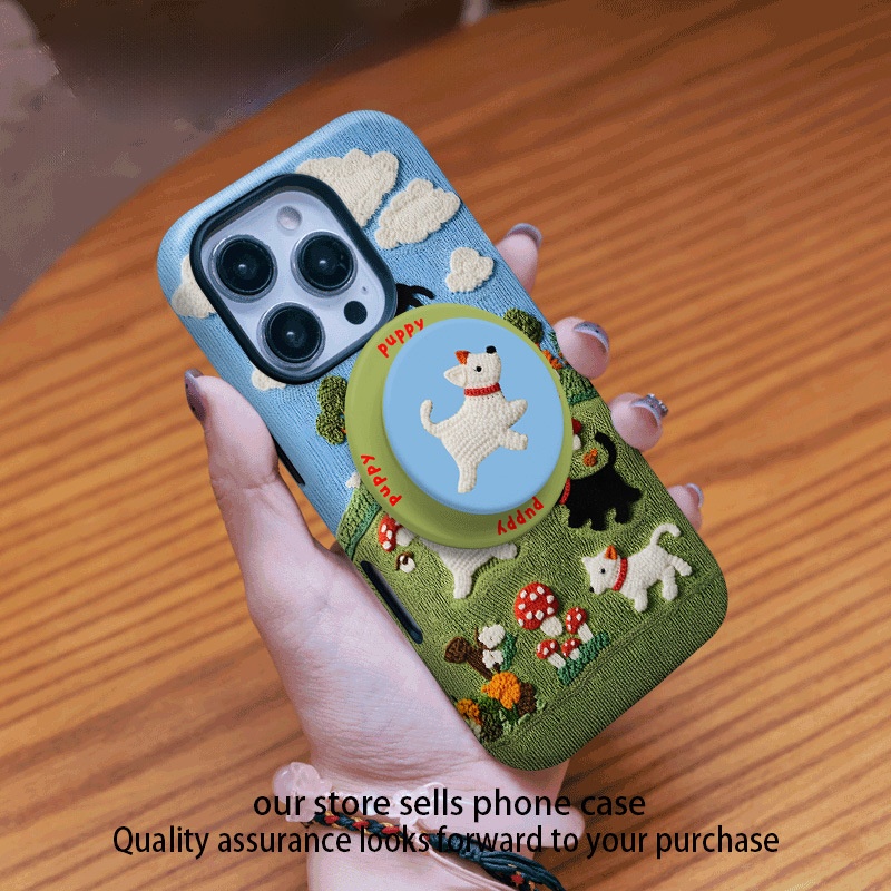 Plush Phone Case Magnetic Protective Cover For Iphone Pro Max_voghion.com