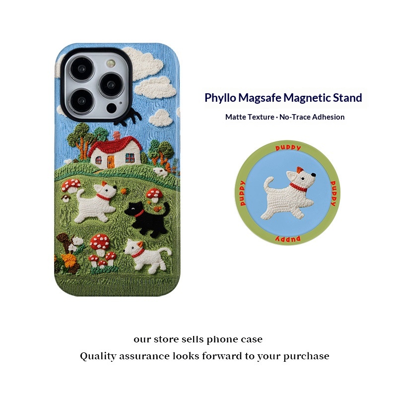 Plush Phone Case Magnetic Protective Cover For Iphone Pro Max_voghion.com