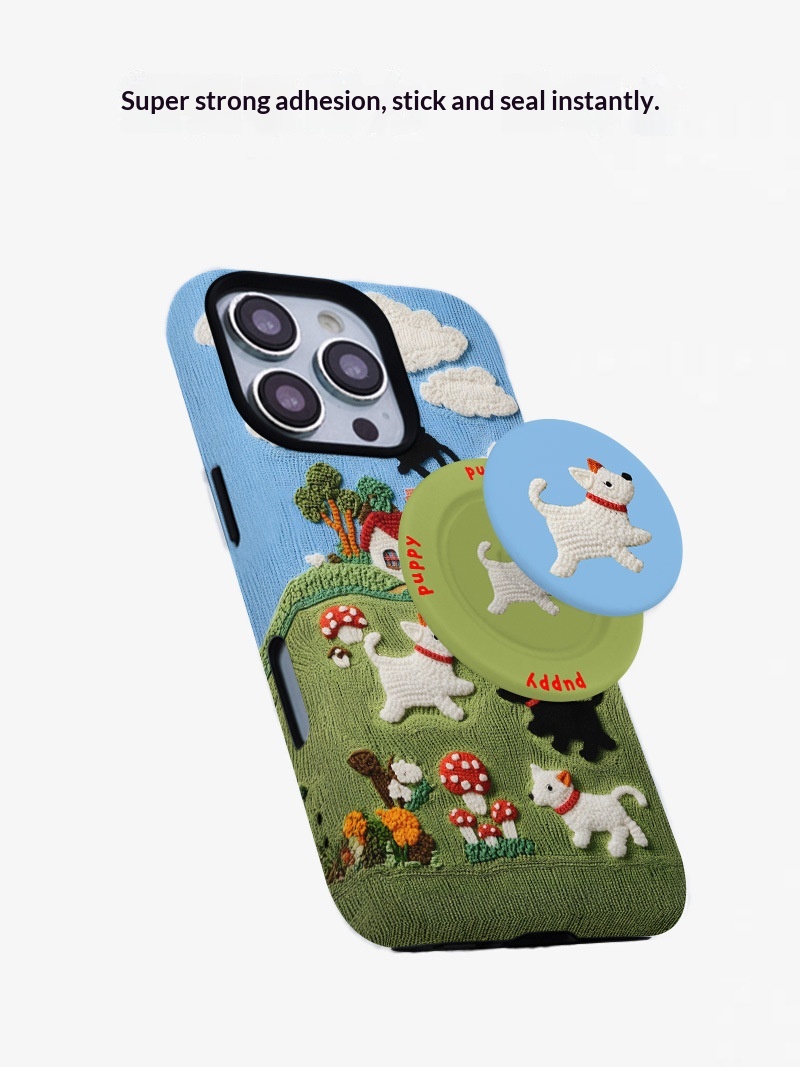 Plush Phone Case Magnetic Protective Cover For Iphone Pro Max_voghion.com