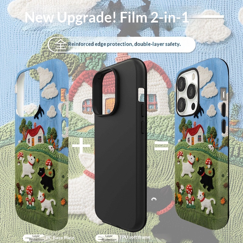 Plush Phone Case Magnetic Protective Cover For Iphone Pro Max_voghion.com