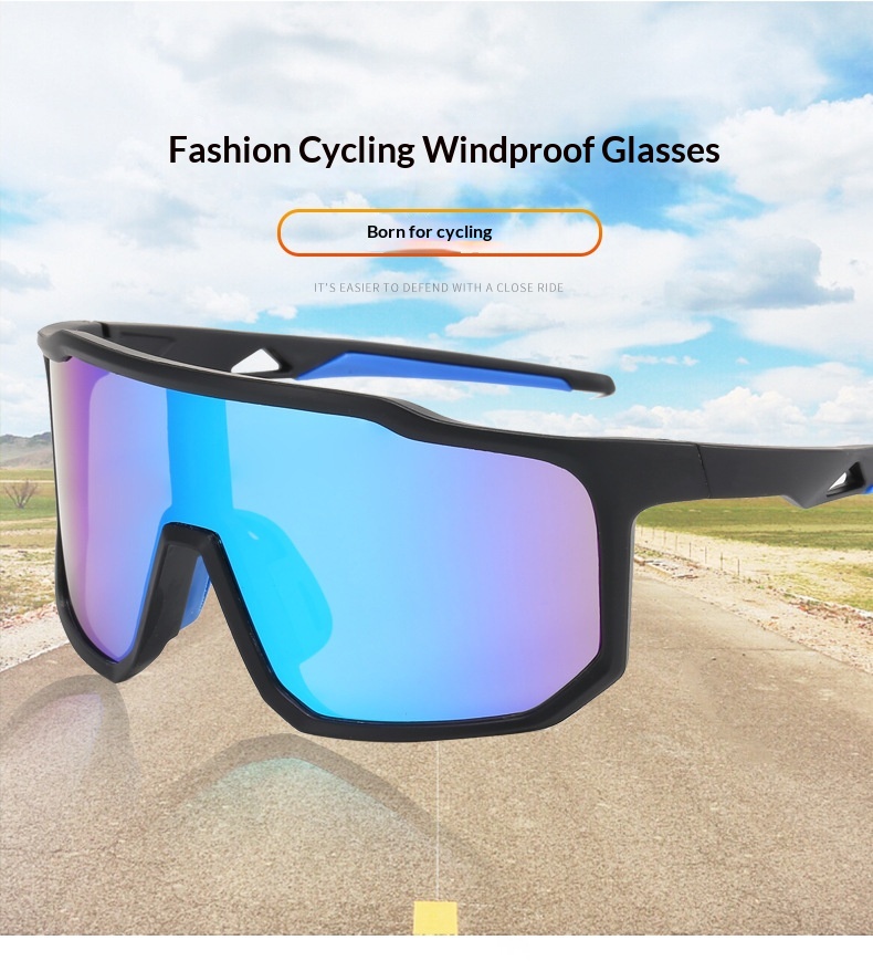 Tor zur Wildnis Neue Outdoor-Radsport-Sportbrillen für Herren mit großem Rahmen, winddicht, Damen-Sonnenbrillen mit farbigem Sonnenschutz_voghion.com