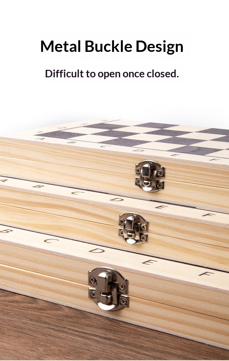 Wooden Chess Set Educational Game For Children Early Thinking_voghion.com