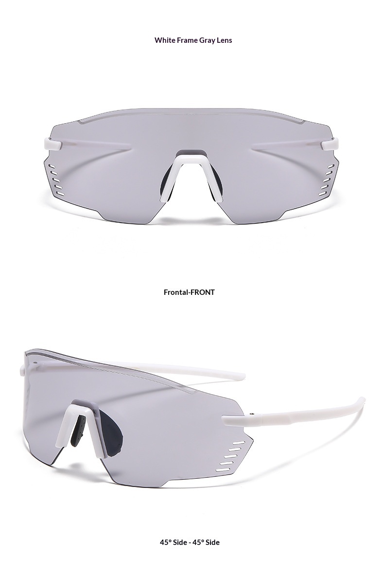 Cycling Glasses Men Polarised Uv Protection Large Frame Eyewear_voghion.com