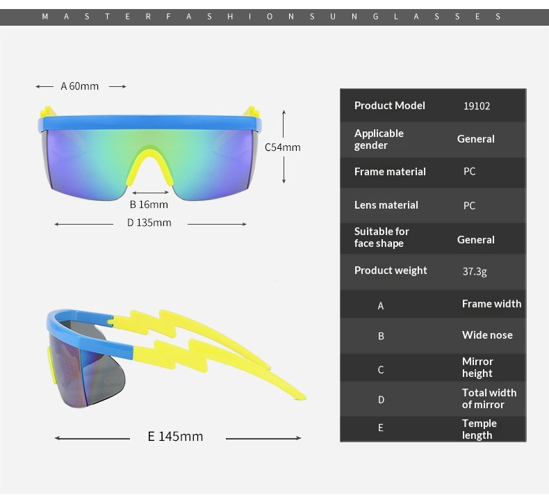 Cykelglasögon uv skydd sport unisex_voghion.com