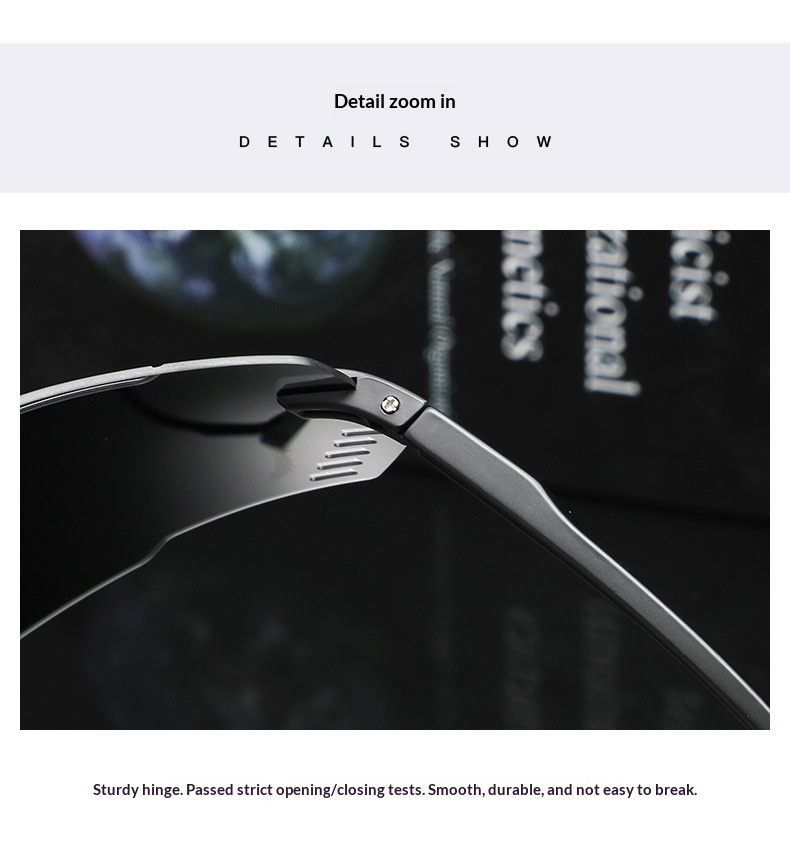 Cycling Glasses Men Polarised Uv Protection Large Frame Eyewear_voghion.com