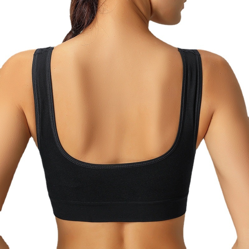Tor Zur Wildnis Cross-Border Plus Wireless Large Size Bra Double Layer Seamless Yoga Adjustable Sports Underwear_voghion.com
