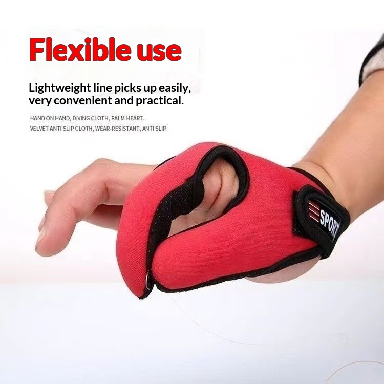 PeakGo Lure Anti-Slip Two-Finger Anti-Strangulation Hand Protector Spinning Wheel Anti-Cut Gloves Fishing Fly Casting Thickened_voghion.com