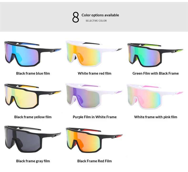 Tor zur Wildnis Neue Outdoor-Radsport-Sportbrillen für Herren mit großem Rahmen, winddicht, Damen-Sonnenbrillen mit farbigem Sonnenschutz_voghion.com