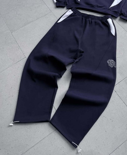 Aria Basics Aria Basics Nueva sudadera con capucha bordada personalizada con bloques de color estilo europeo y americano Y2k Moda casual estilo deportivo Conjunto de pantalones_voghion.com