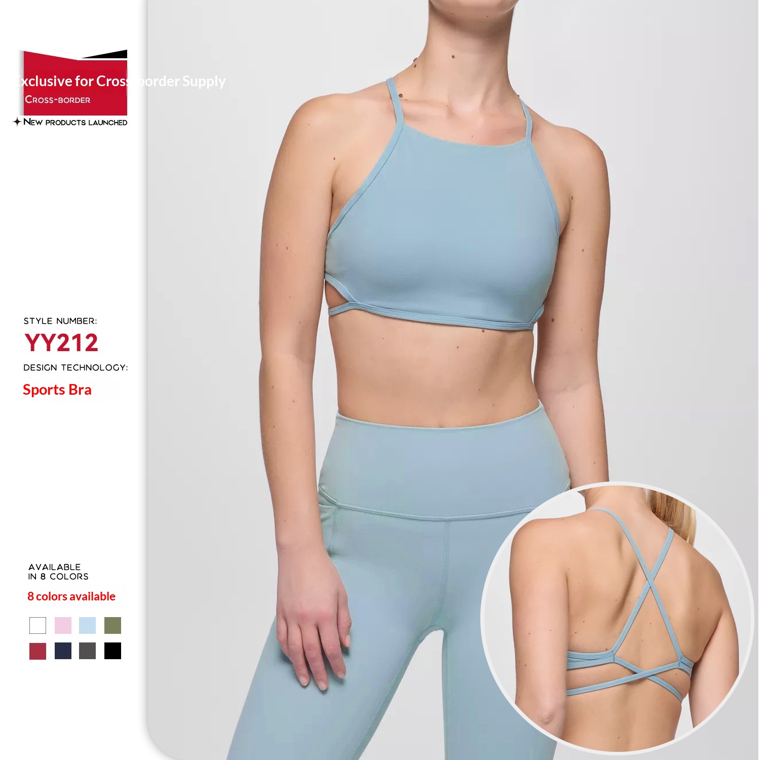 Tor Zur Wildnis Cross-Border Summer Barely There Thin Beauty Back Strap Chest Pad Enhancing Push-Up Yoga Sports For Women Sexy Outer_voghion.com