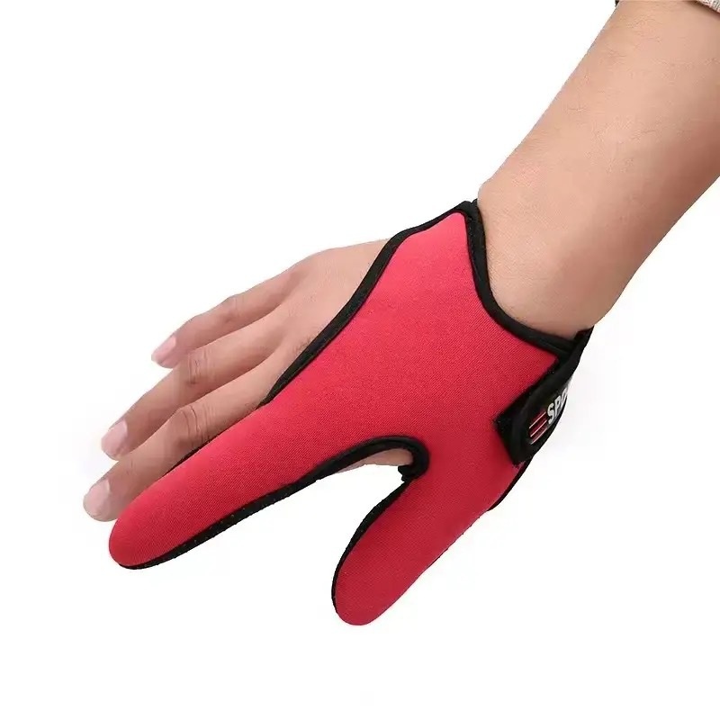 PeakGo Lure Anti-Slip Two-Finger Anti-Strangulation Hand Protector Spinning Wheel Anti-Cut Gloves Fishing Fly Casting Thickened_voghion.com