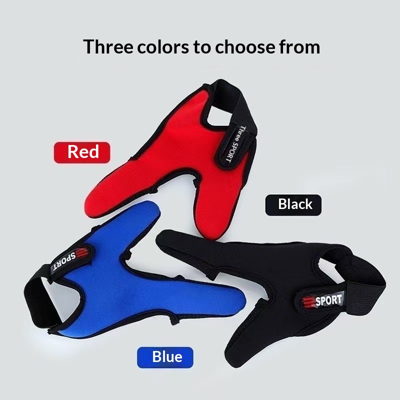PeakGo Lure Anti-Slip Two-Finger Anti-Strangulation Hand Protector Spinning Wheel Anti-Cut Gloves Fishing Fly Casting Thickened_voghion.com