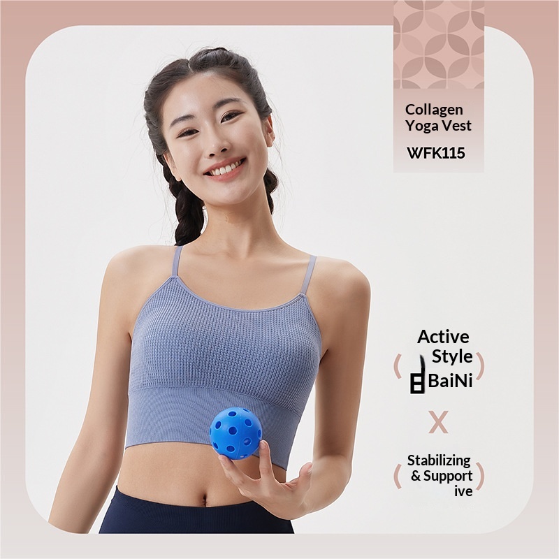 High Quality Spring And Autumn New Sports Bra Top, Shockproof Fitness Beauty Back Underwear, Women's Yoga Vest-style Outerwear_voghion.com