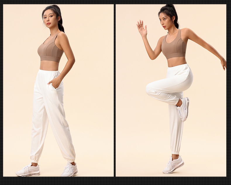 Sports Bra With Cross-back Design And Supportive Shockproof Fit_voghion.com